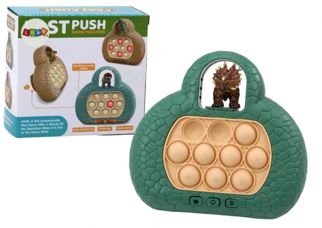 Jeu d'arcade Pop It Dinosaur sur console 4 modes de jeu Couleur verte