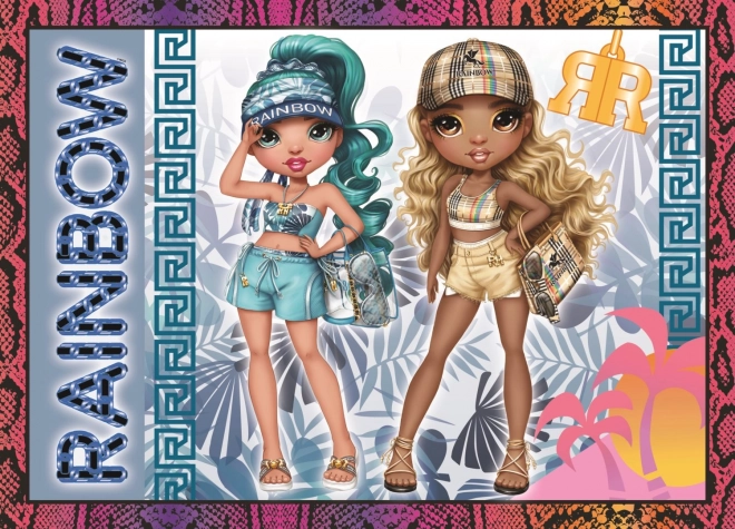 Puzzle 4v1 Poupées Modernes Rainbow High