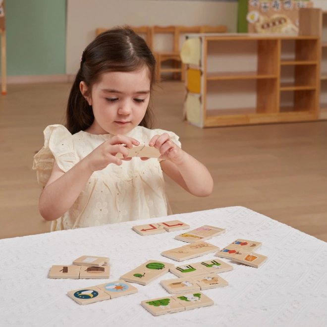 Puzzle en bois avec images d'opposés VIGA