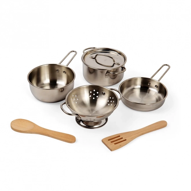 Ensemble de vaisselle pour enfants sur support Bigjigs Toys