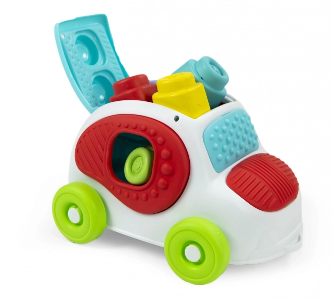 CLEMENTONI SOFT CLEMMY Voiture sensorielle à encastrements avec blocs
