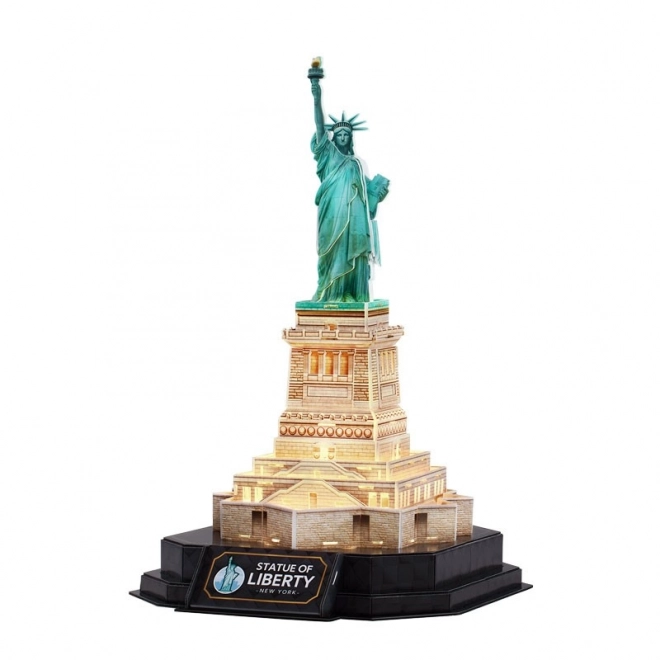 Puzzle 3D LED Statue de la Liberté (version nocturne)