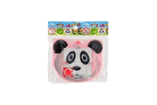 Puzzle coulissant en plastique 7x6cm animaux, mélange de types dans un sachet