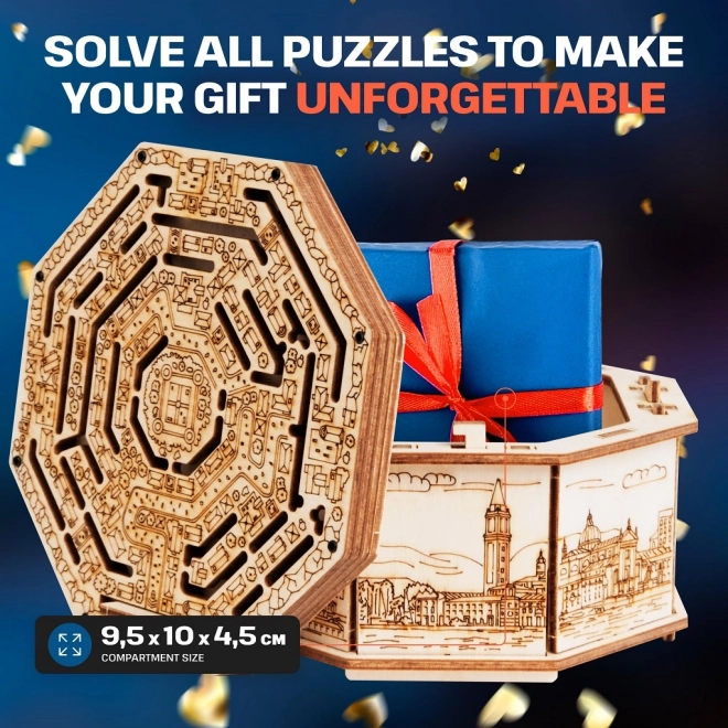 Casse-tête en bois Secret Maze Box