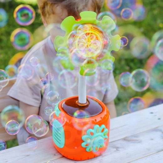 Spectacle de bulles automatique d’une simple pression