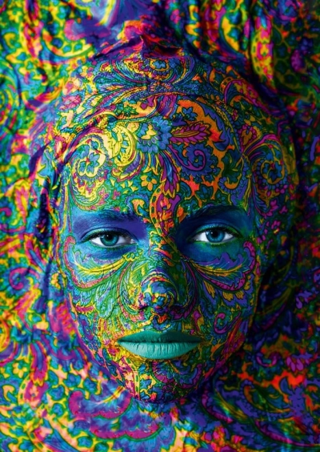 Puzzle FACE ART : portrait de femme 1000 pièces