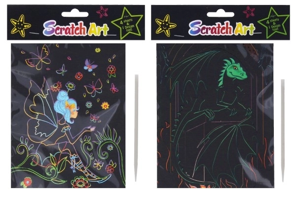 Images à gratter - ensemble créatif pour enfants