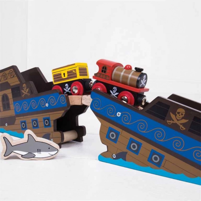 Train pirate avec voies