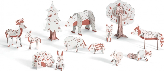 Kit créatif animaux de la forêt Djeco