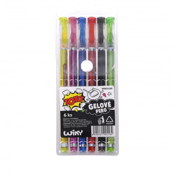 Ensemble de stylos gel 6 pcs