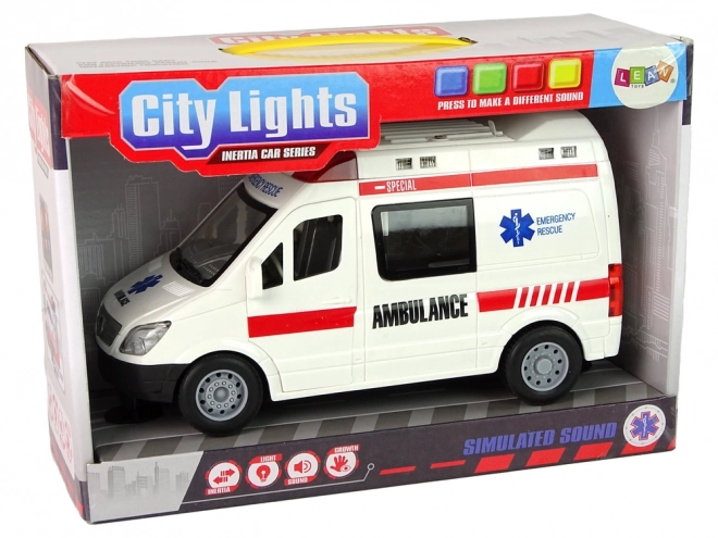 Ambulance Lumières Sons Sons Motorisation par Friction