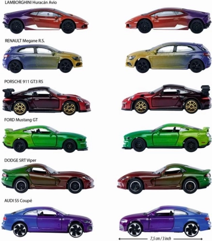 Six modèles iconiques en différentes couleurs