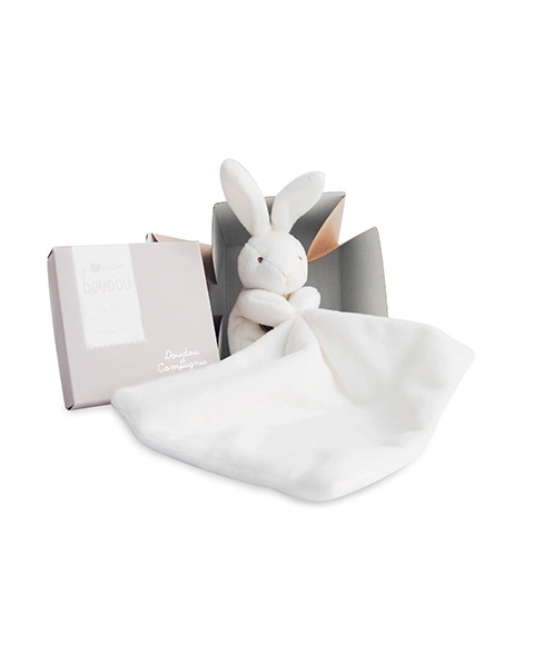 Ensemble cadeau Doudou - lapin avec doudou 10 cm