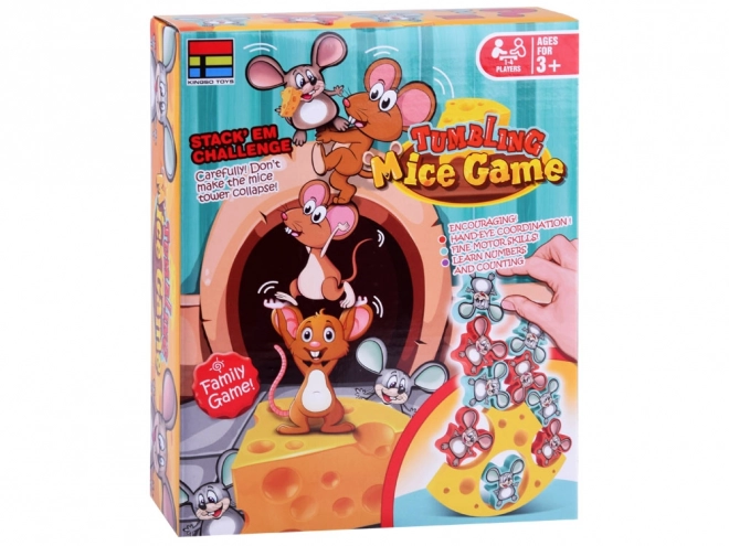 Jeu familial souris tombantes Fromage en équilibre