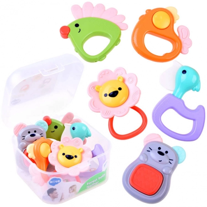 Ensemble de petites bêtes à mâcher pour enfants 5 pcs