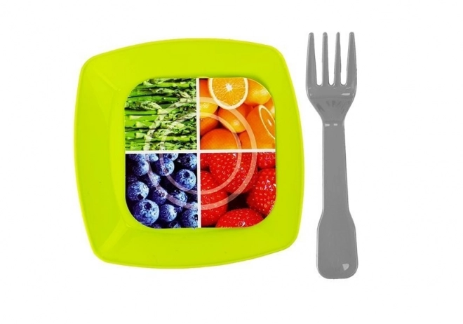 Cuisine de jeu avec nourriture en plastique
