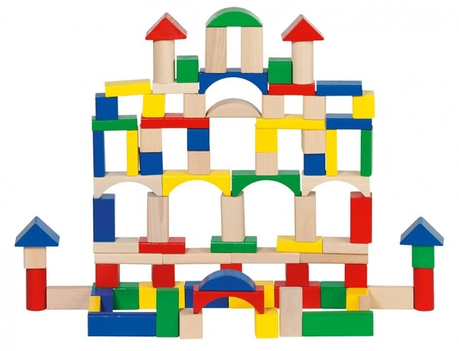 Blocs en bois dans un seau 100 pcs