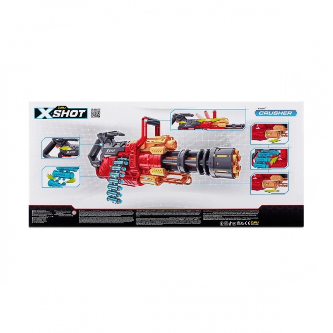 Lanceur X-Shot Crusher avec 48 fléchettes en mousse