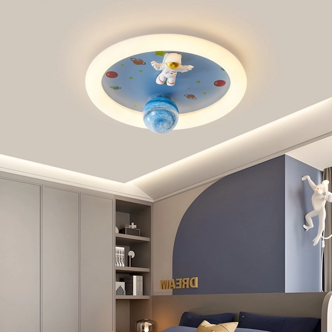 Plafonnier LED dimmable pour chambre d'enfant avec astronaute