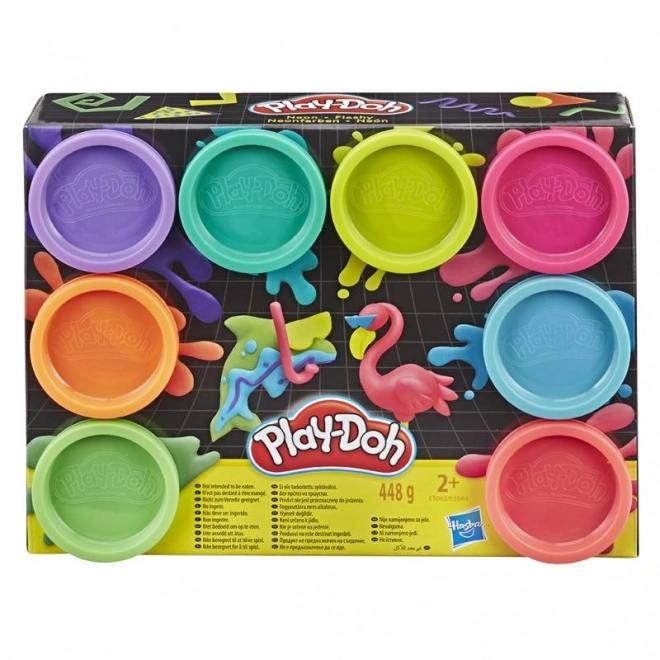 Play-Doh Ensemble de 8 Boîtes Couleurs Néon