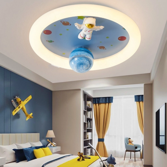 Plafonnier LED dimmable pour chambre d'enfant avec astronaute