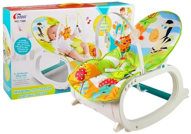 Chaise berçante pour enfants 2en1