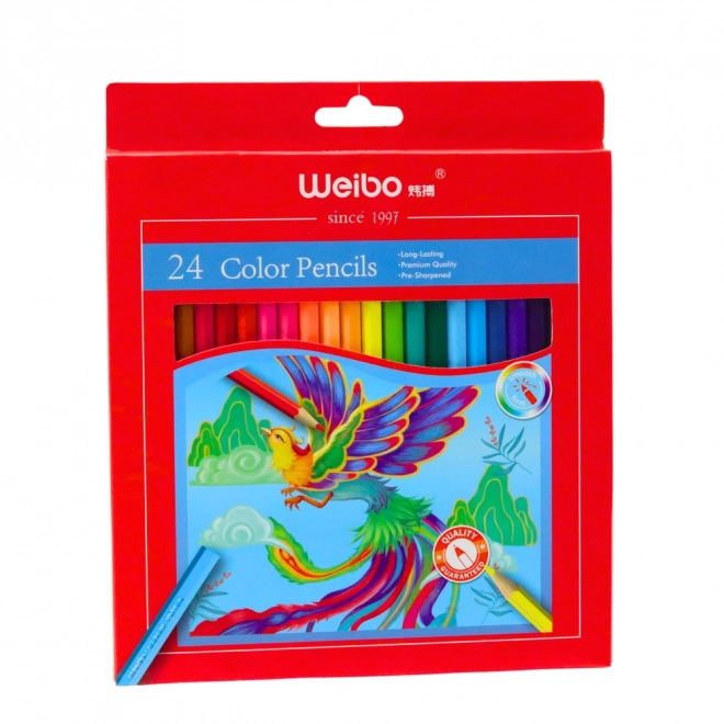 Ensemble de crayons de couleur avec des teintes intenses