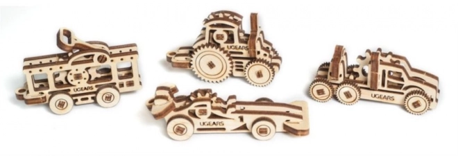 Ugears puzzle mécanique en bois 3D Véhicules