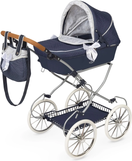 DeCuevas poussette pliable pour poupées Vintage 2025 avec sac, hauteur de poignée 81 cm