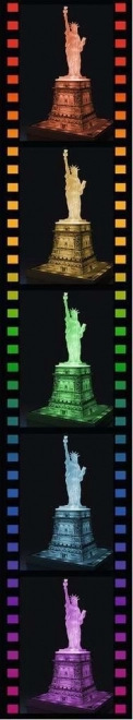 Puzzle lumineux en 3D Statue de la Liberté Édition Nuit 108 pièces