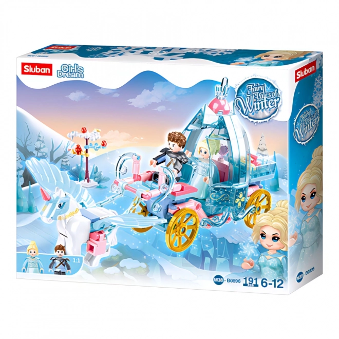 Sluban Fées d'hiver M38-B0896 Carrosse avec licorne magique
