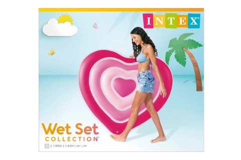 Matelas gonflable cœur