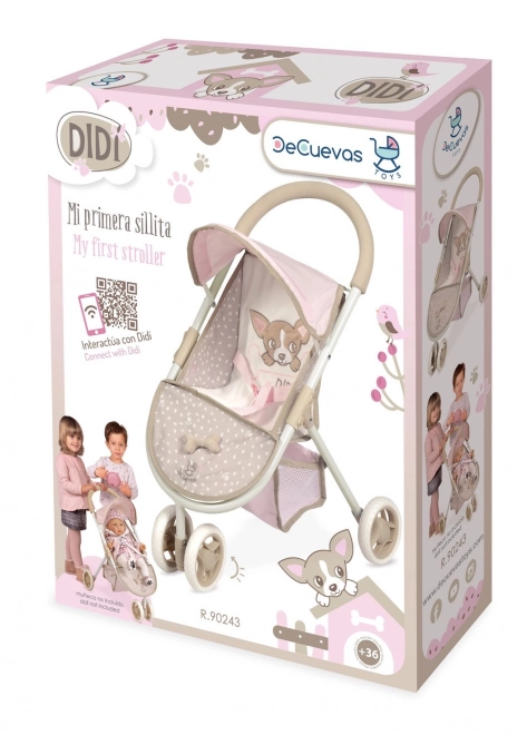 DeCuevas 90243 Poussette de sport pour poupées tricycle DIDI 2021 - 55 cm