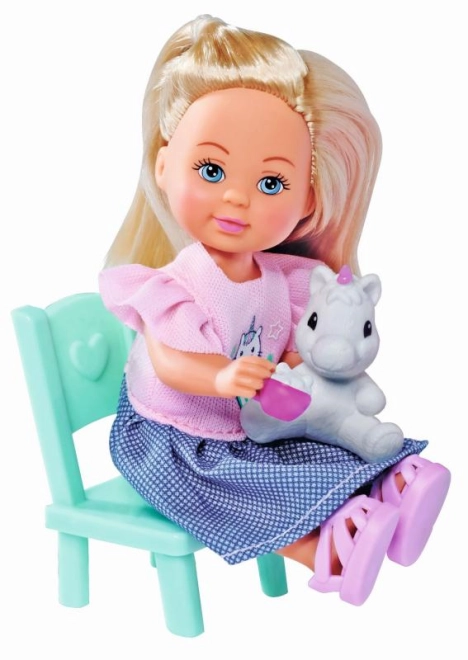 Tenue adorable et ami licorne