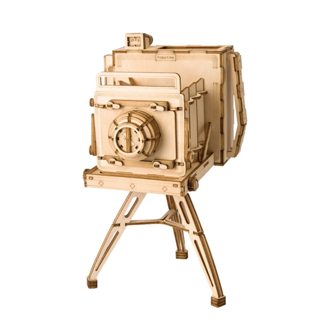 Puzzle 3D en bois Appareil photo historique