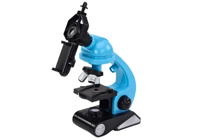 Microscope éducatif pour enfants avec accessoires bleu