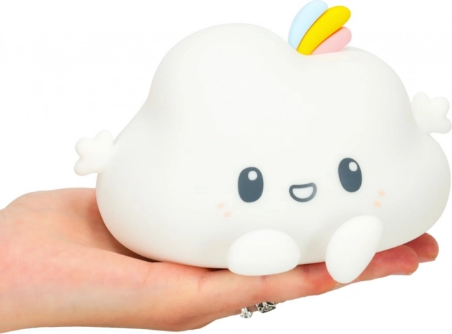 Lampe de nuit en silicone pour enfants en forme de nuage RGB