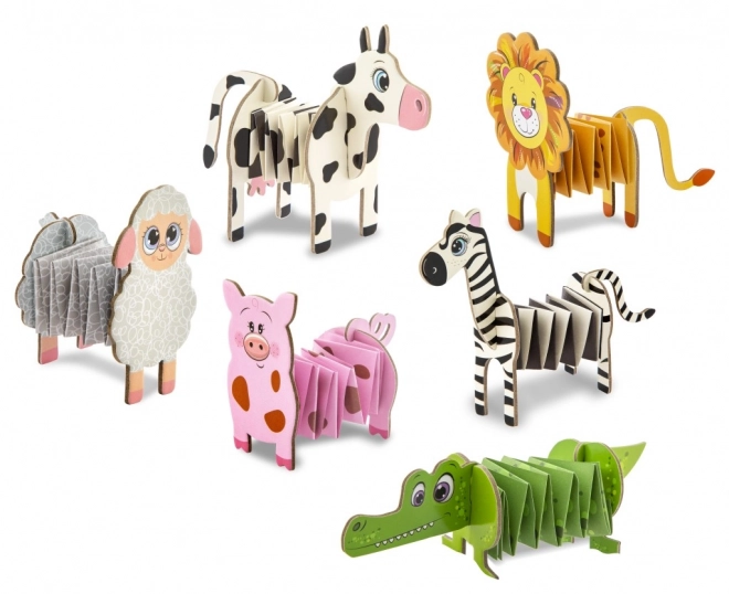 Animaux en papier accordéon pliables Moxy