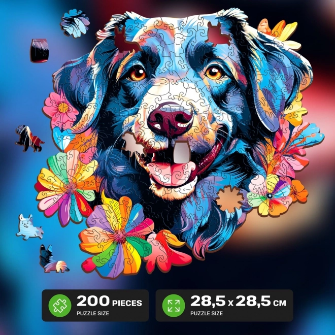 Puzzle en bois EscapeWelt chien 200 pièces