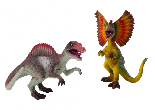 Ensemble de Figurines Dinosaures Spinosaurus Dilophosaurus Set 2el