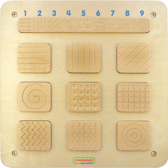 Masterkidz tableau sensoriel mural – reconnaissance des textures
