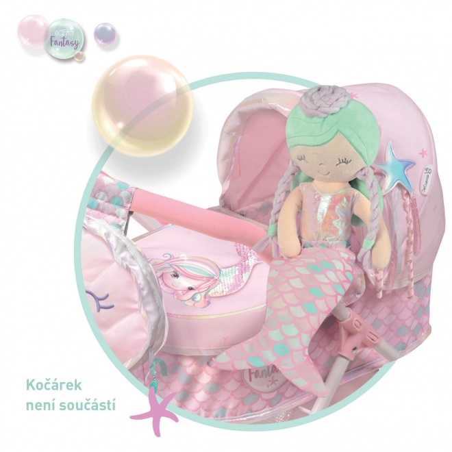 DeCuevas 20141 Poupée en peluche 2en1 OCEAN FANTASY - 36 cm