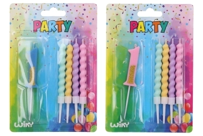 Bougie de fête numéro 1 + 4 bougies
