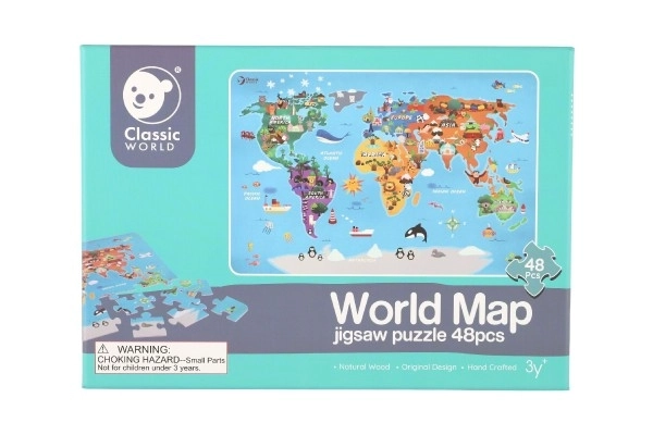 Puzzle Carte du Monde - 48 pièces