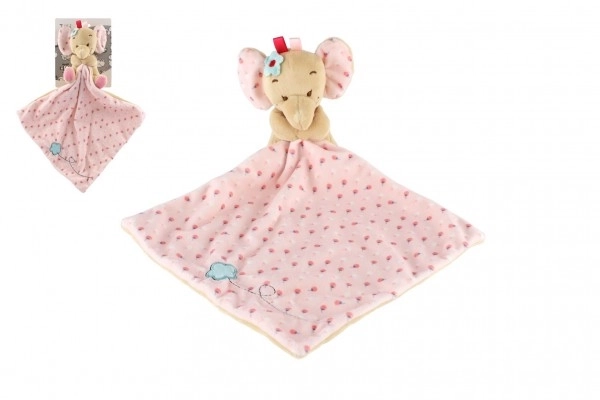 Peluche éléphant rose 25x25 cm – Rose