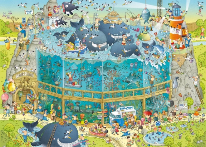 HEYE Puzzle ZOO Folle: Exposition Océan 1000 pièces