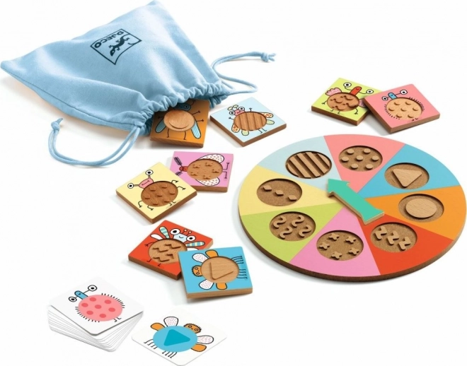 Djeco Jeu en Bois Tactile Bzzz
