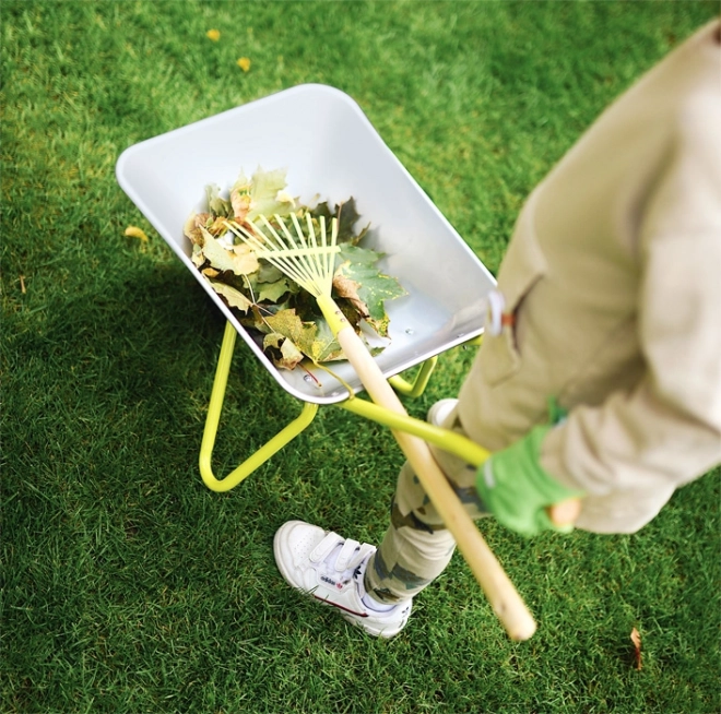 Petit Pied Brouette avec outils de jardin