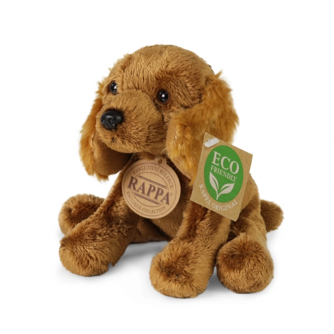 Chien en peluche assis 14 cm ÉCOLOGIQUE