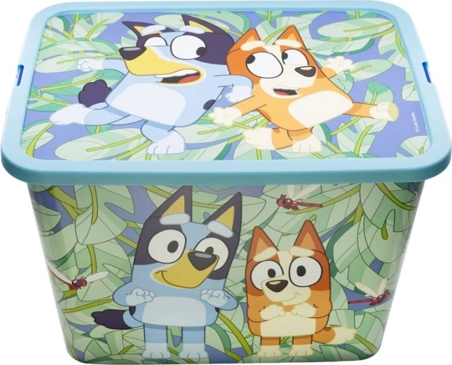 boîte de rangement 23 l BLUEY avec couvercle